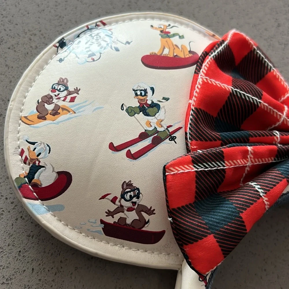 Disney Winter Snow Lodge sledding Mickey Ears. - Picture 3 of 10